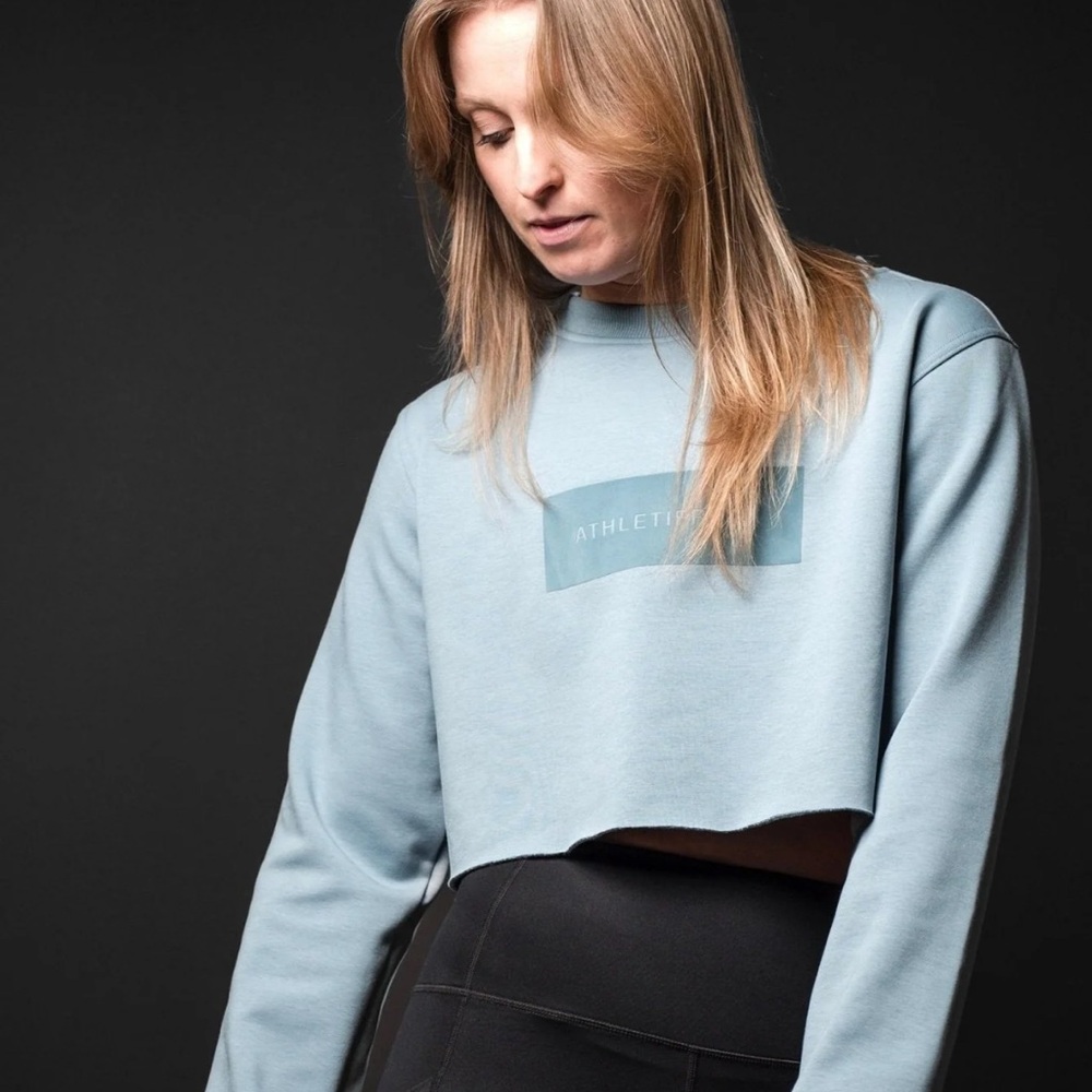 Athletifreak [ULTRALUX] Classic Crop Crew Sweatshirt